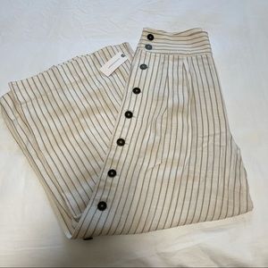 Wide Leg Striped Pant